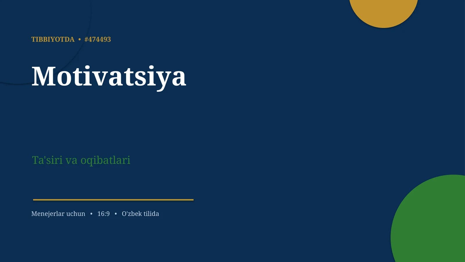 Motivatsiya Ta'siri va oqibatlari