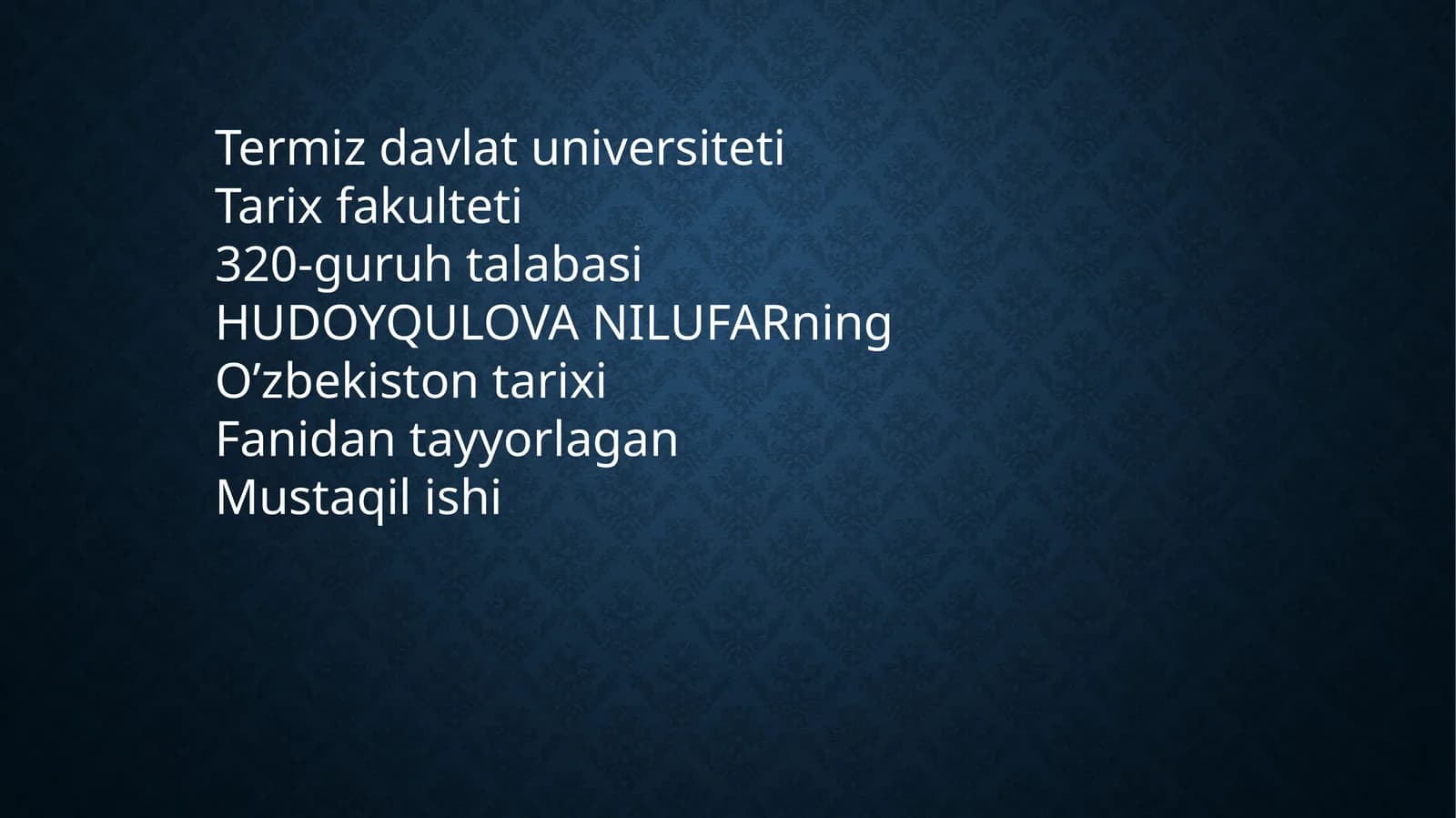 Sharof Rashidovning hayoti va faoliyati