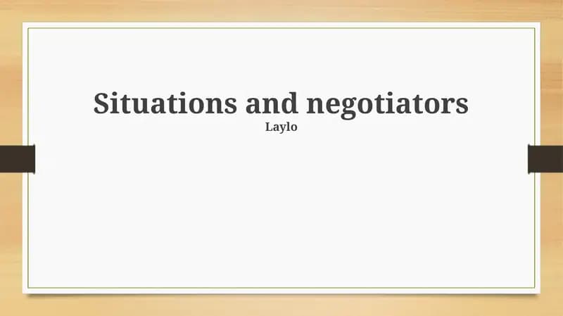 Power Dynamics in Negotiation