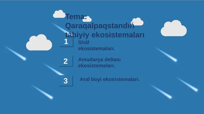 Qaraqalpaqstandiń tábiyiy ekosistemaları