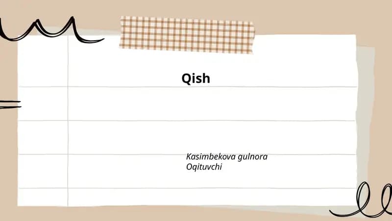 Qishning iqlimi va ob-havo