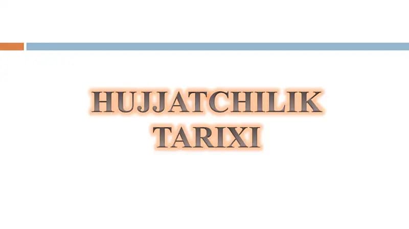 Davlat tilida ish yuritish