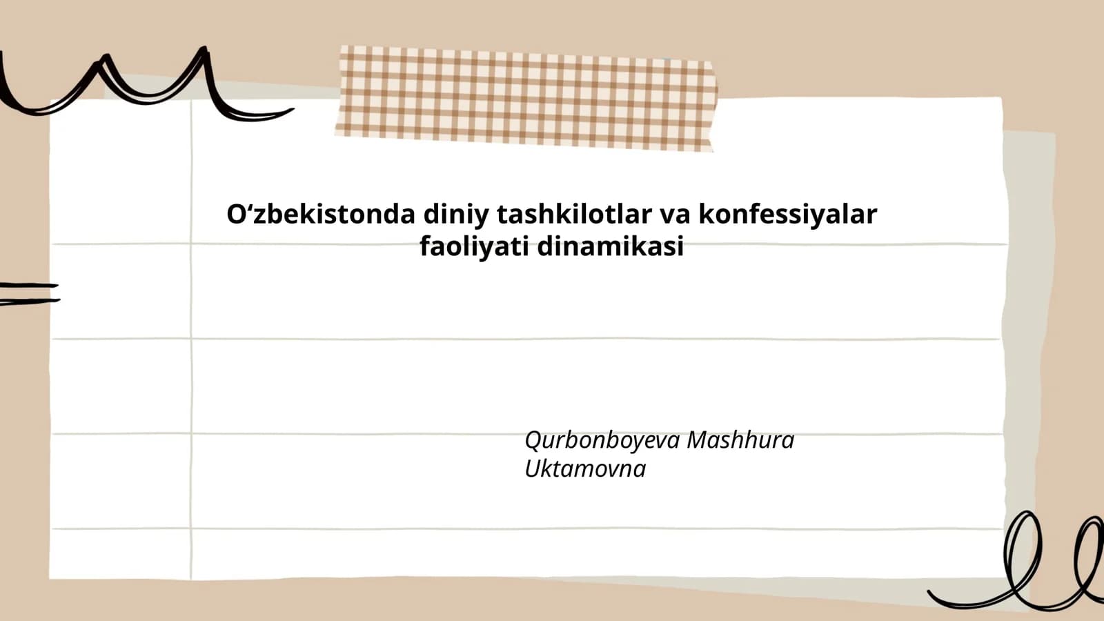O‘zbekistonda diniy tashkilotlar va konfessiyalar faoliyati dinamikasi