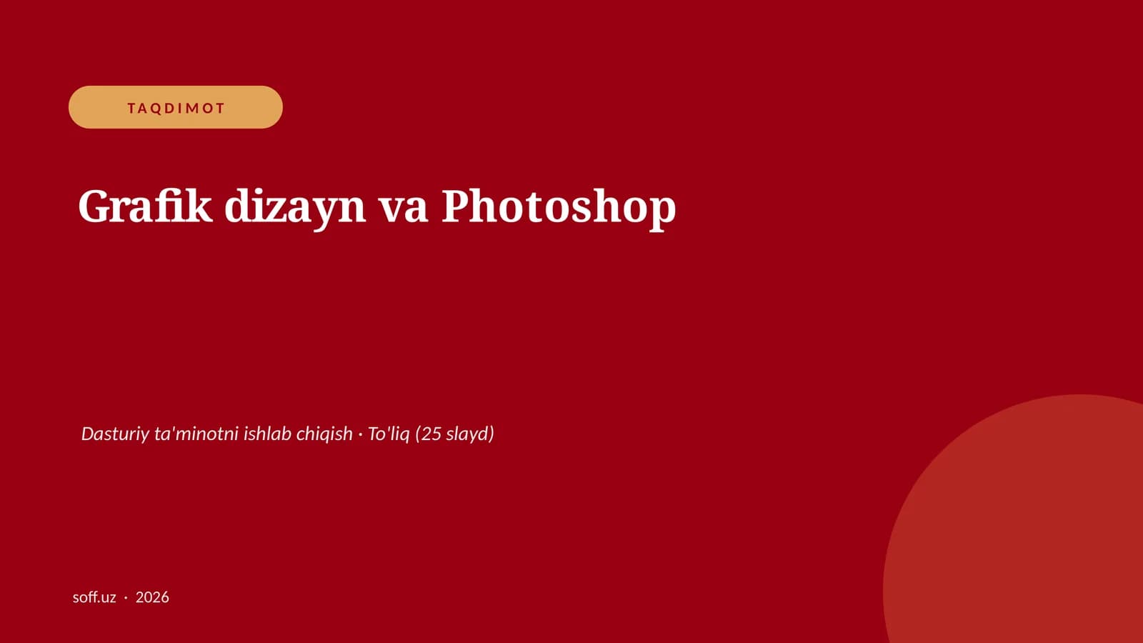 Grafik dizayn va Photoshop