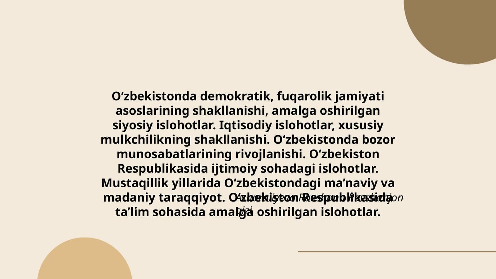 Amaliy ishlar/Iqtisodiyot
