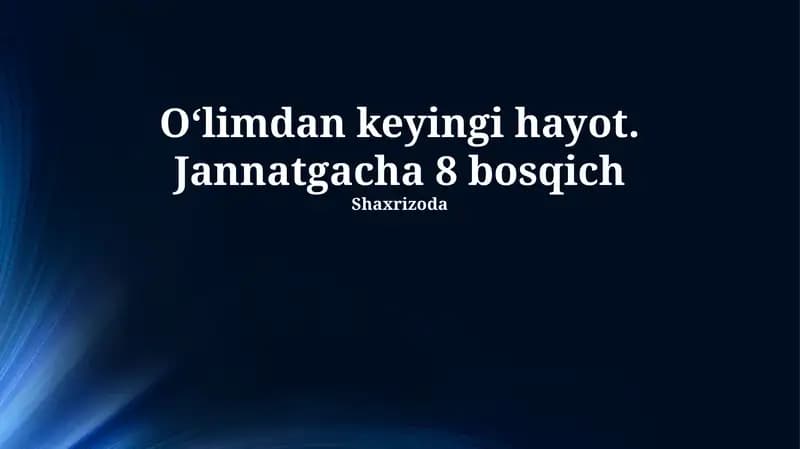 Jannatgacha 8 bosqich