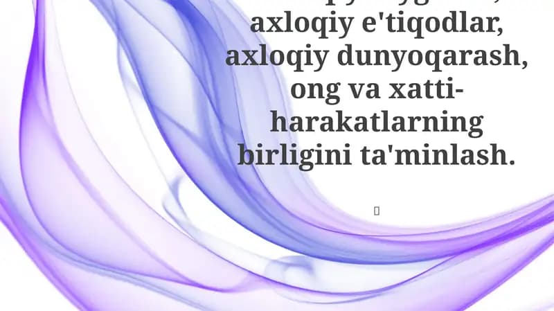 Axloqiy Tuyg'ular va E'tiqodlar