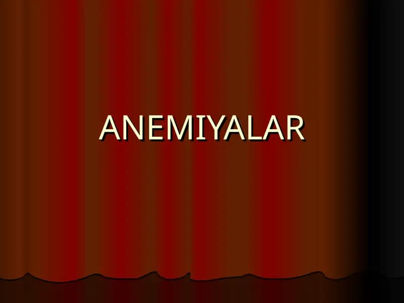 ANEMIYALAR QONNI YARATILISHINI SXEMASI