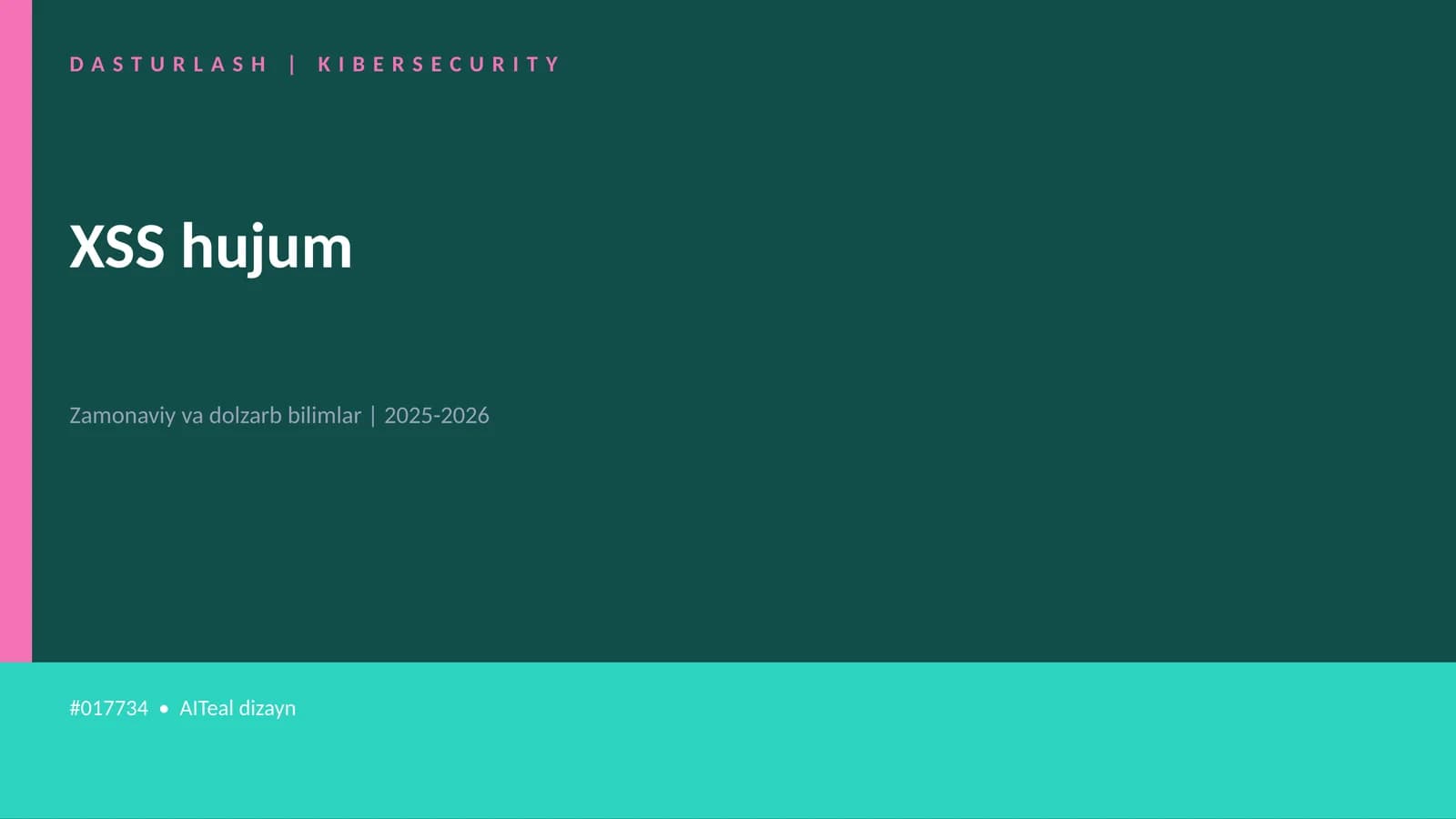 XSS hujum