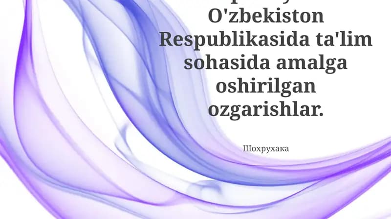 Dastlabki islohotlar va Sovet merosi