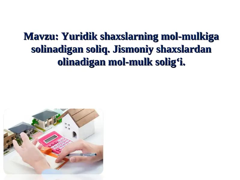 Soliq tizimi