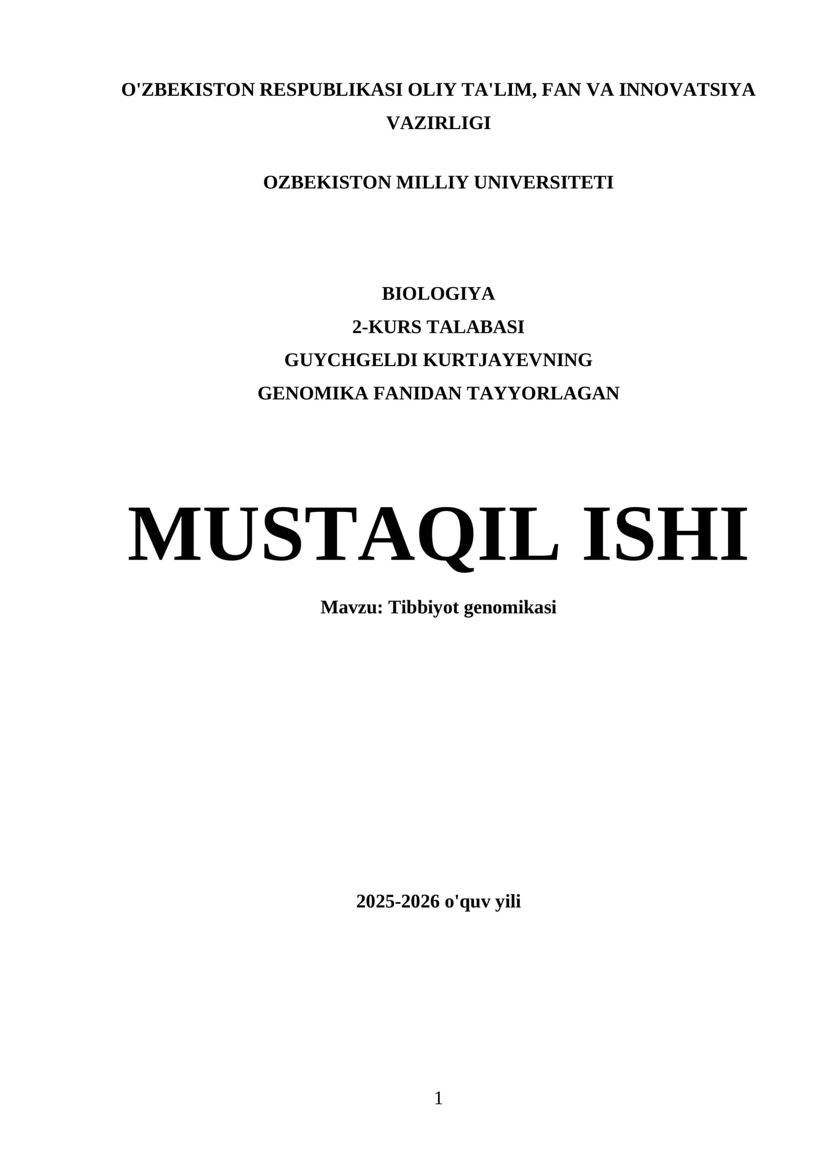 Tibbiyot genomikasi