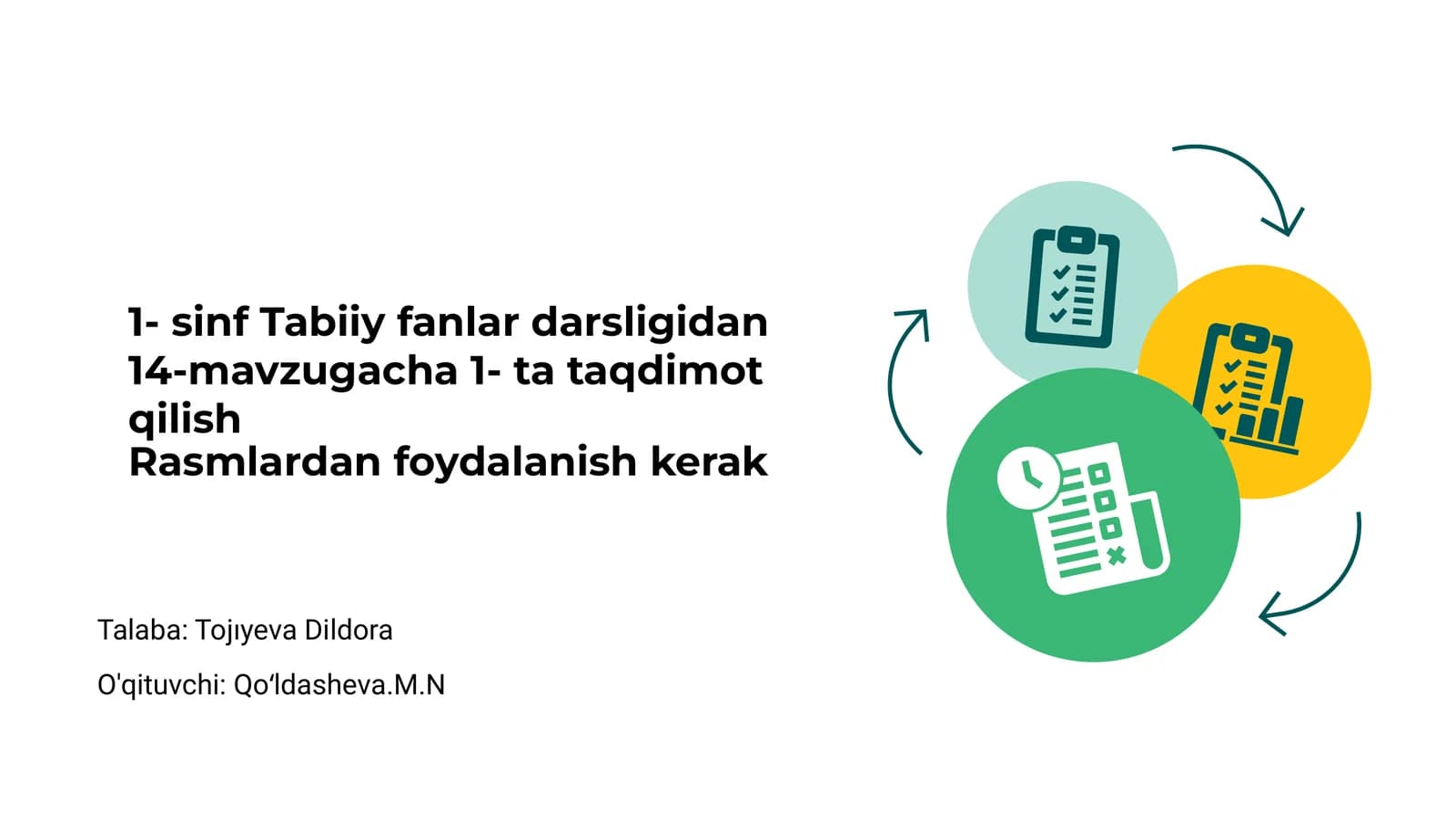1- sinf Tabiiy fanlar darsligi