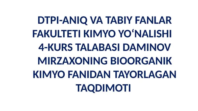 Oqsillarning Tuzilish Darajalari