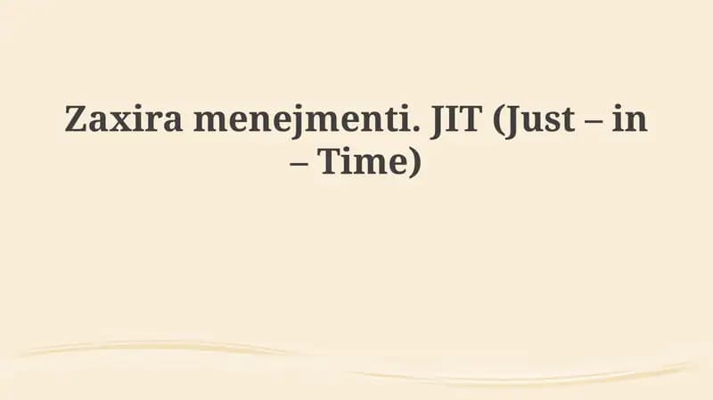 JIT (Just-in-Time)