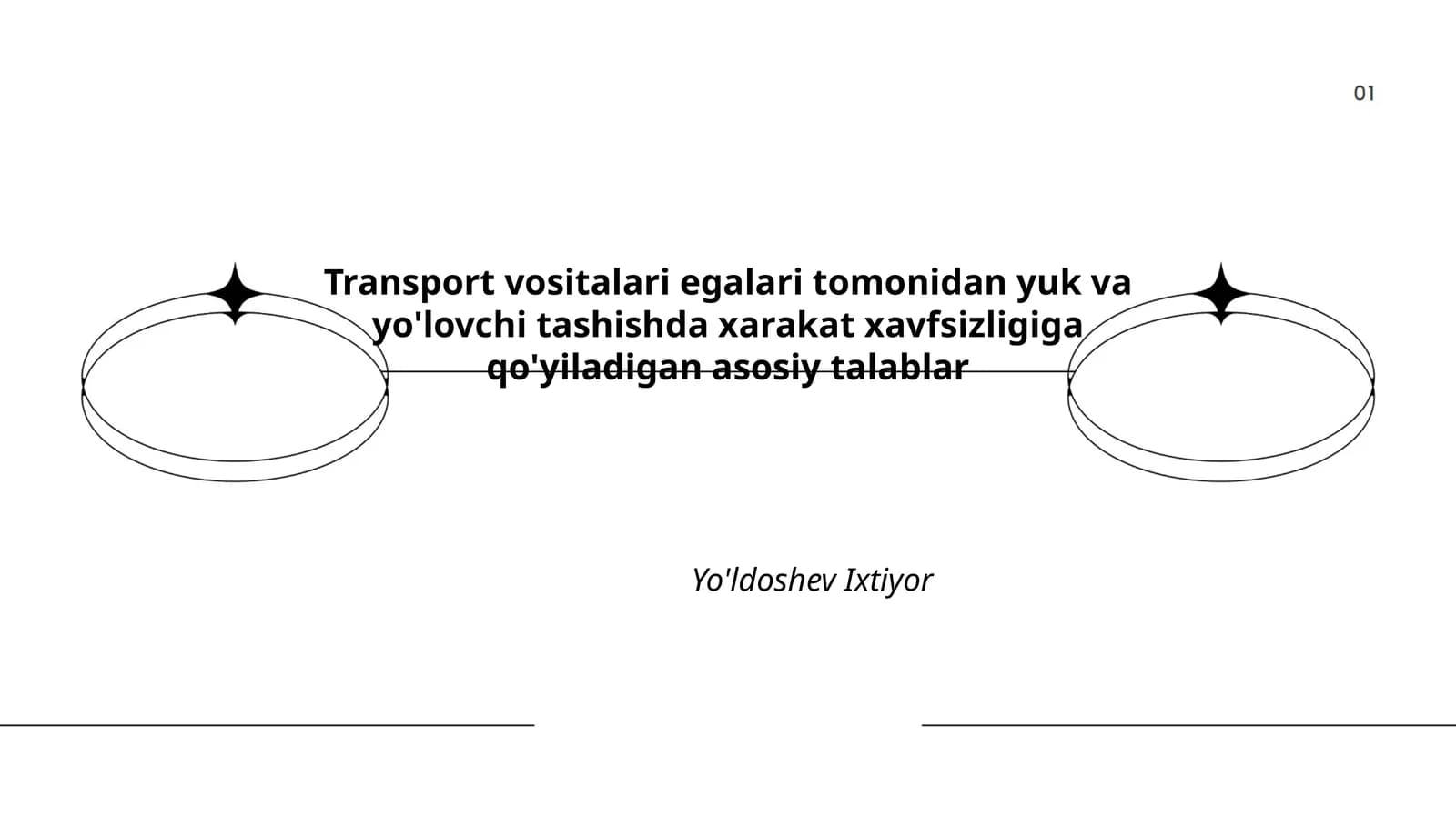 Transport Vositalari Egalari Tomonidan Yuk va Yo'lovchi Tashishda Xarakat Xavfsizligiga Qo'yiladigan Asosiy Talablar