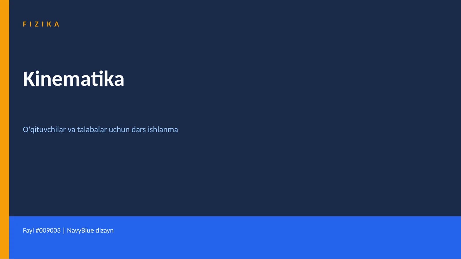 FIZIKA Kinematika