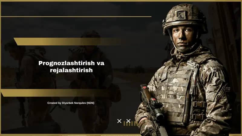 Prognozlashtirish va rejalashtirish