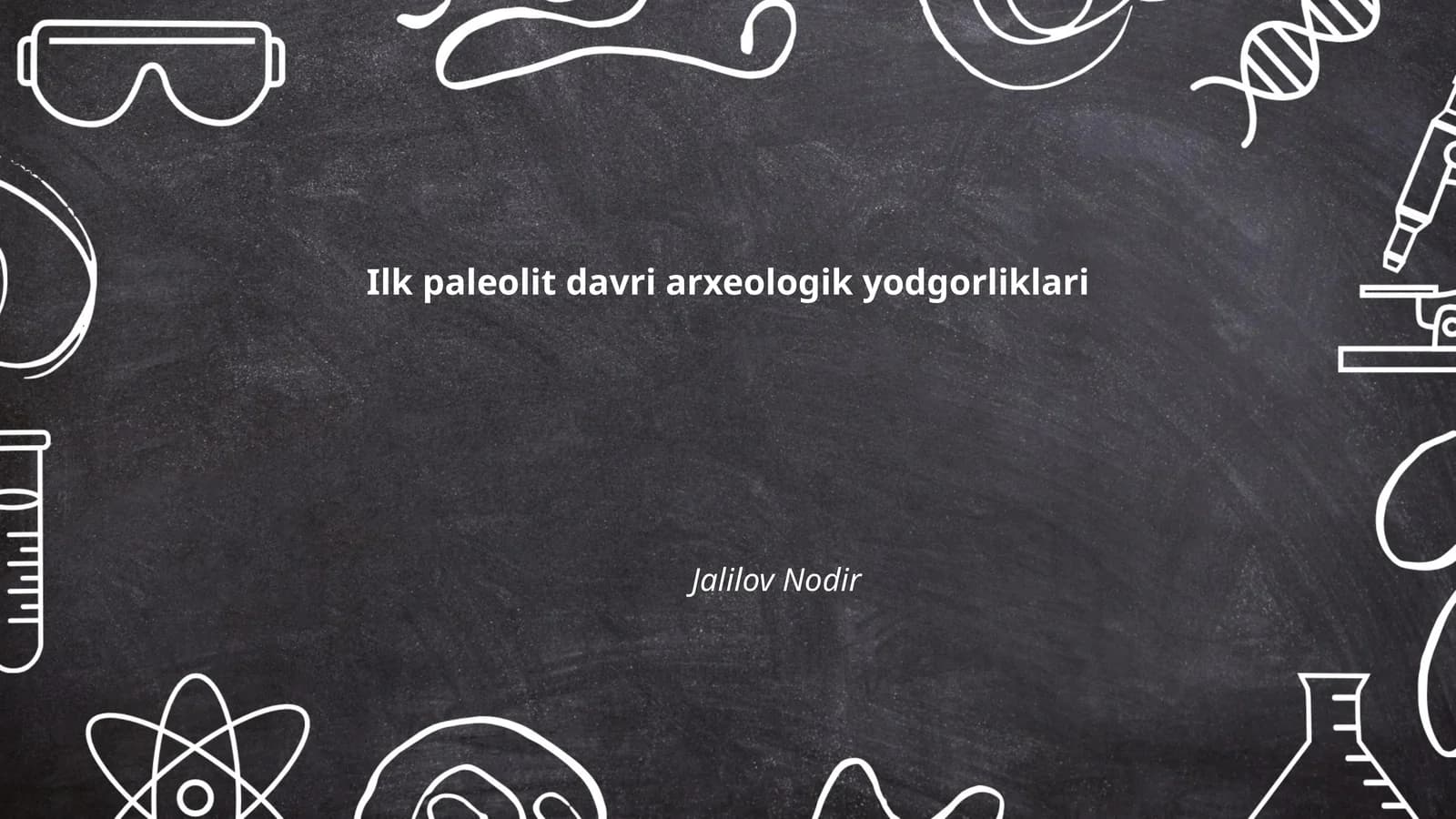 Ilk Paleolit Davri Arxeologik Yodgorliklari