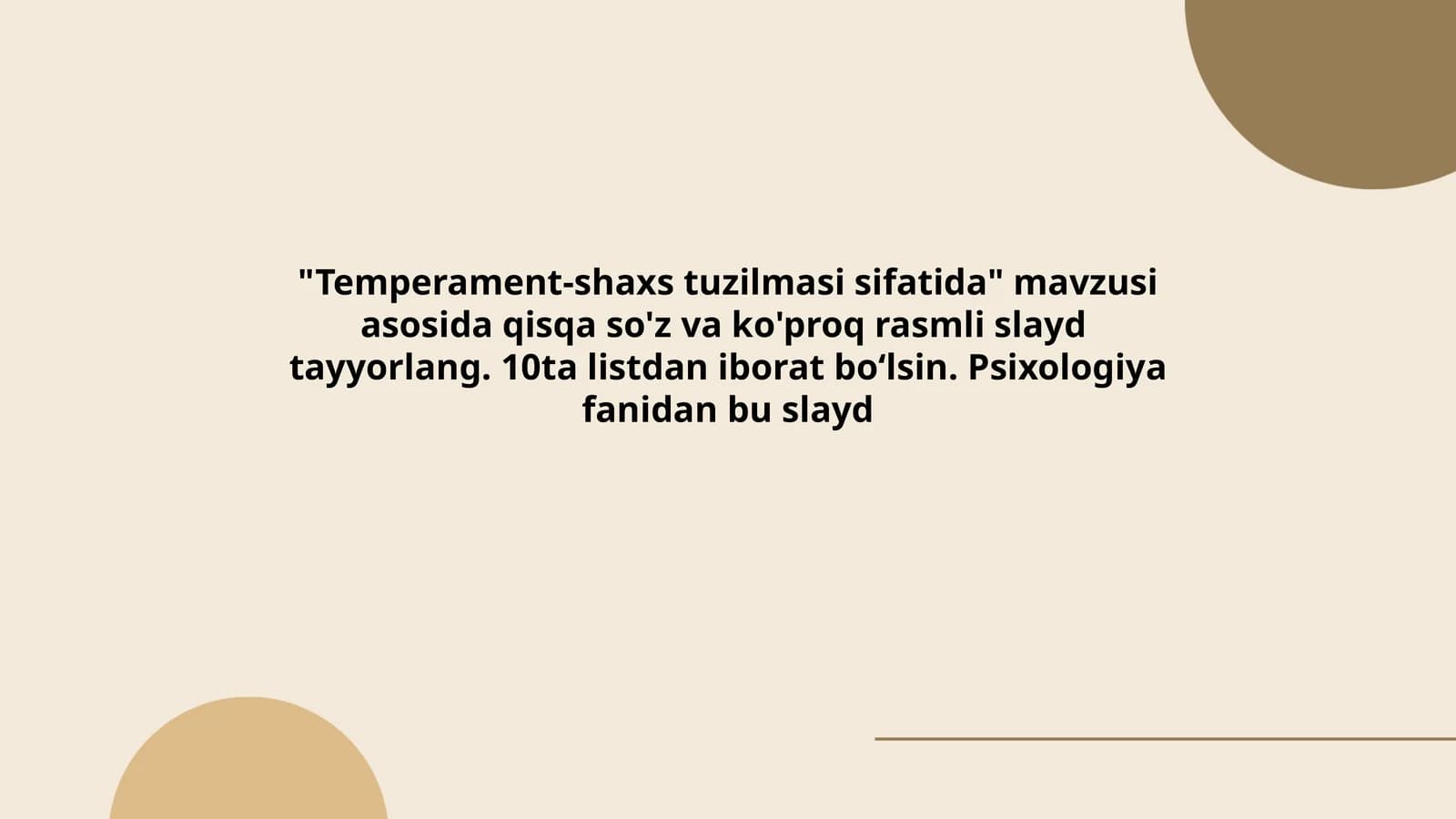 Temperament-shaxs tuzilmasi sifatida