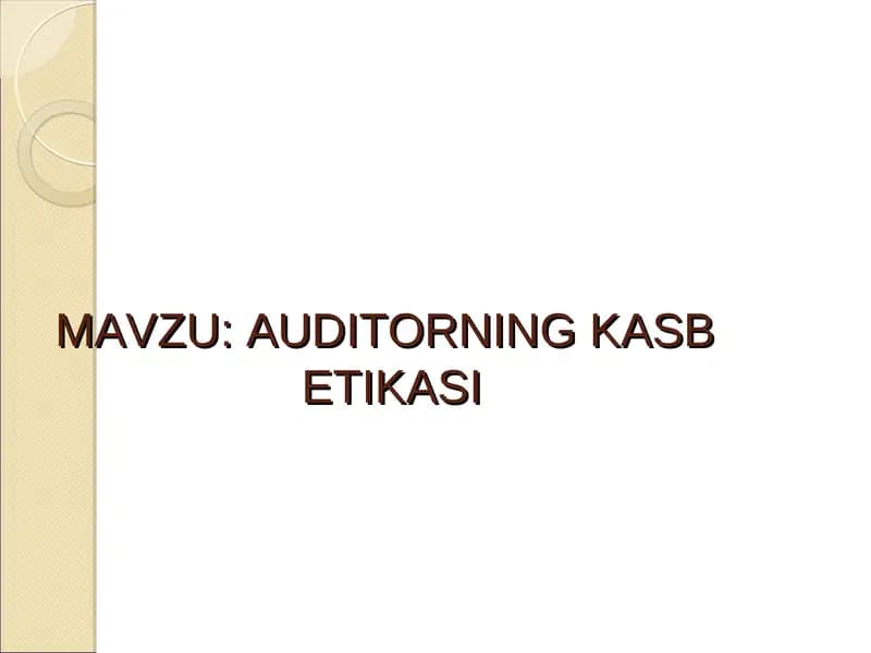 AUDITORNING KASBETIKASI