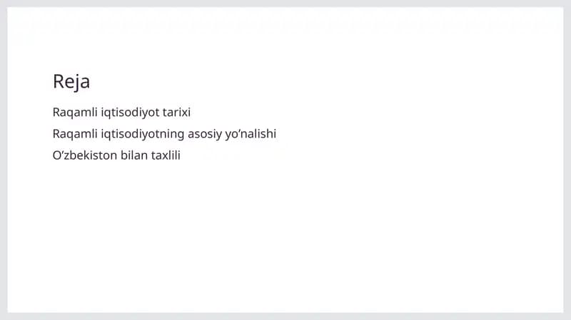 Raqamli iqtisodiyot tarixi
