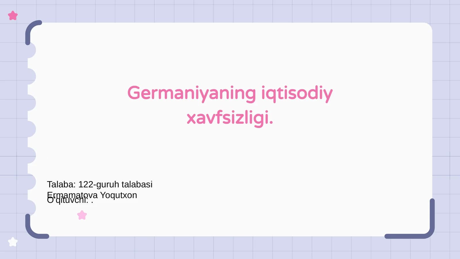 Germaniyaning iqtisodiy xavfsizligi
