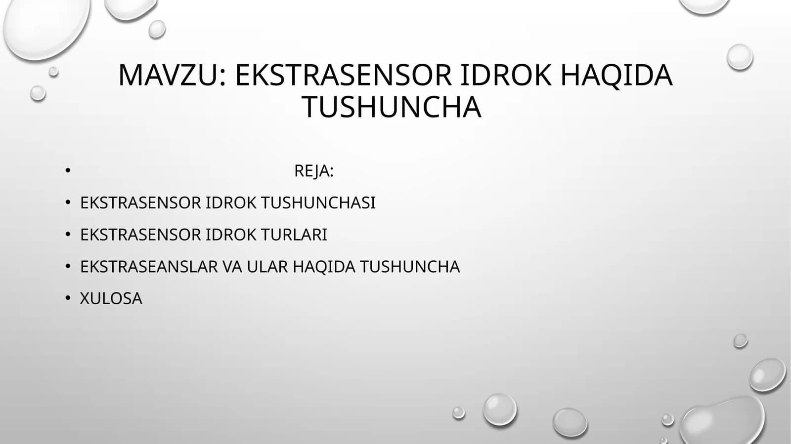 ekstrasensor idrok haqida tushuncha