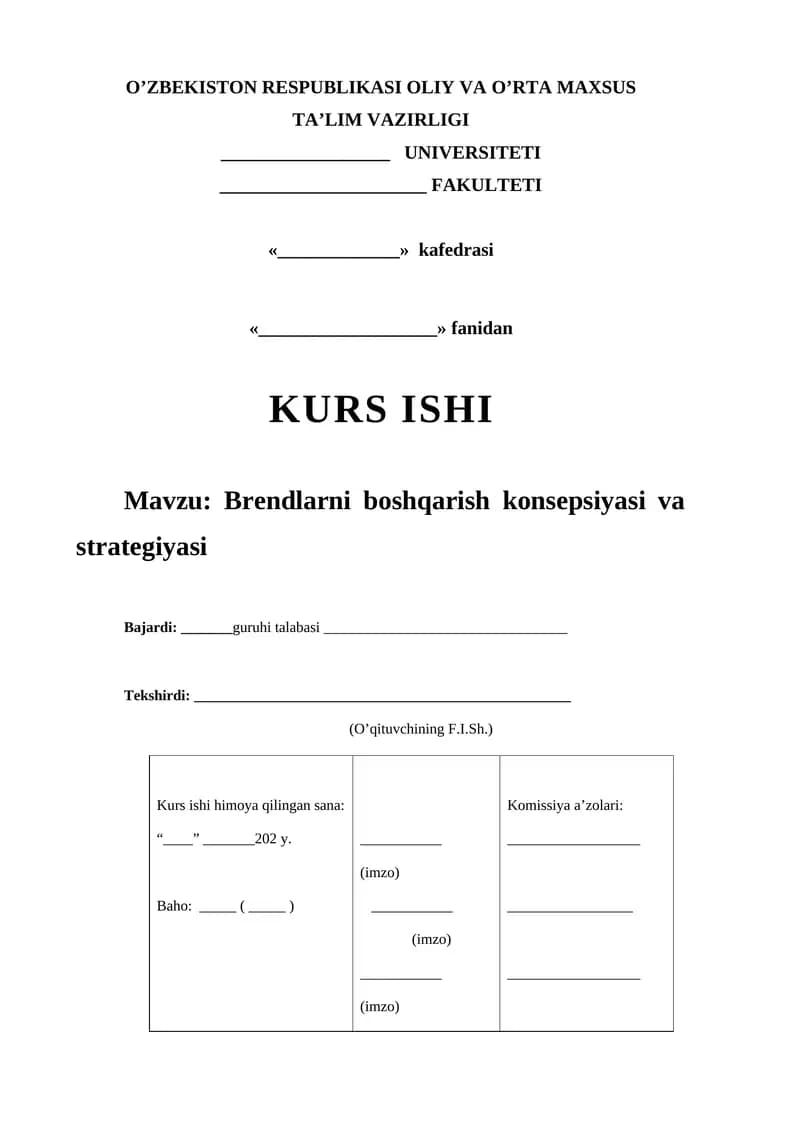 Brendni boshqarish