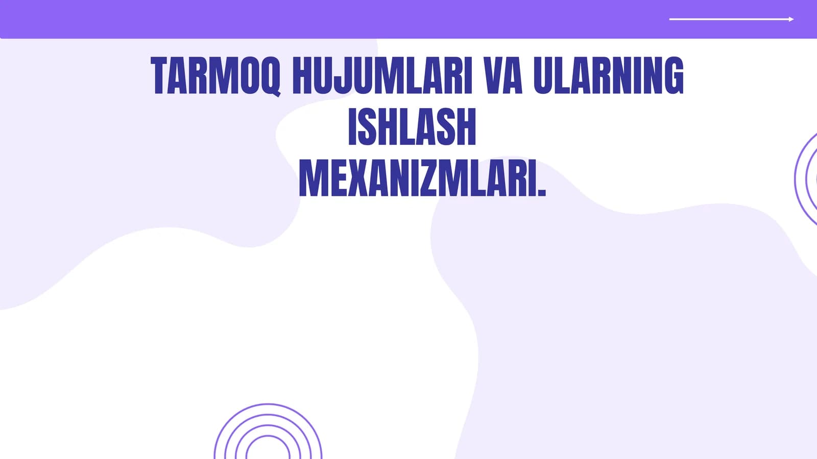 TARMOQ HUJUMLARI VA ULARNING ISHLASH MEXANIZMLARI