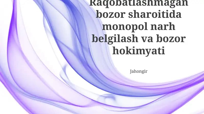 Monopolga qarshi ta'sirlar