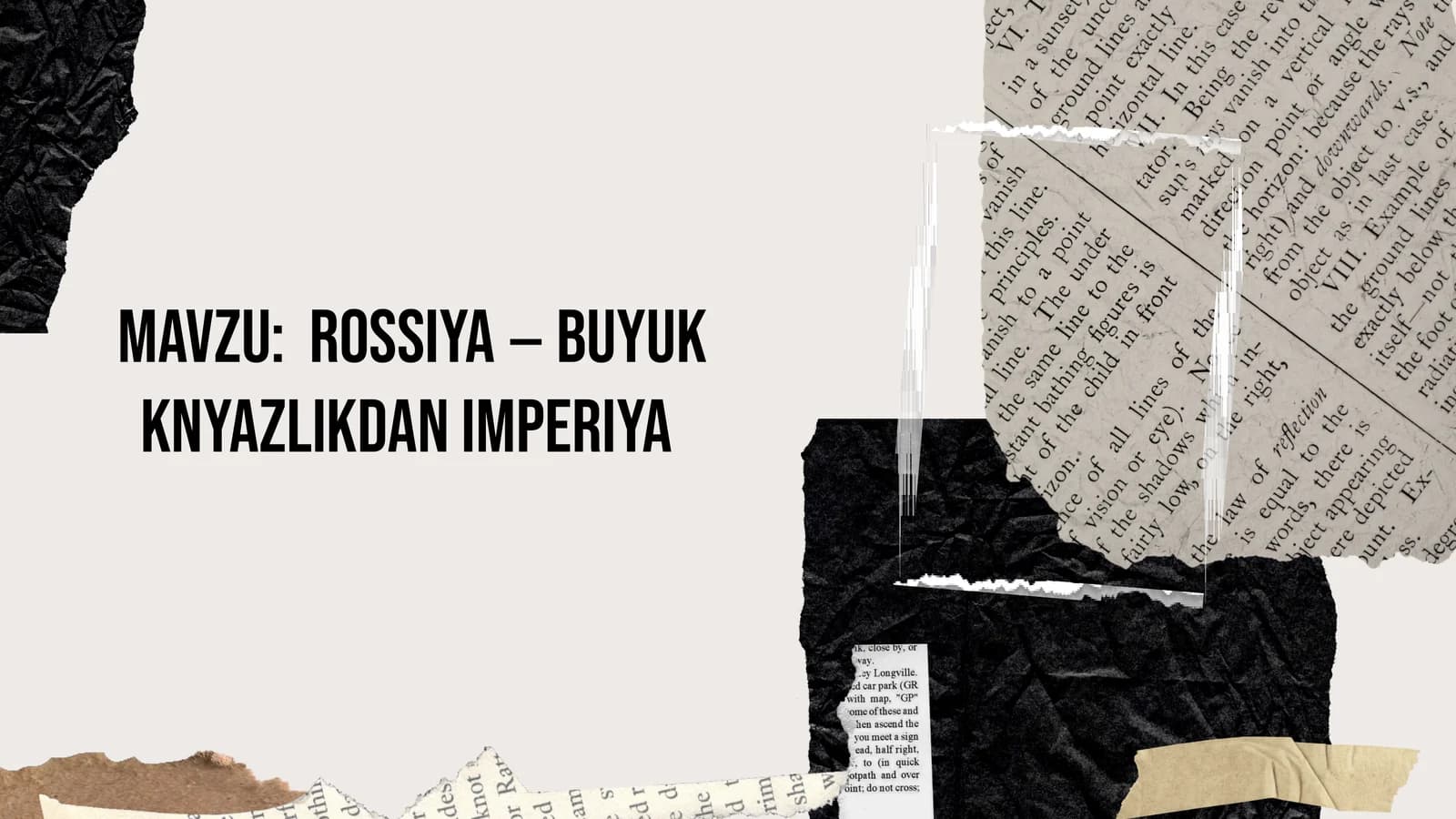 Rossiya – buyuk knyazlikdan imperiya