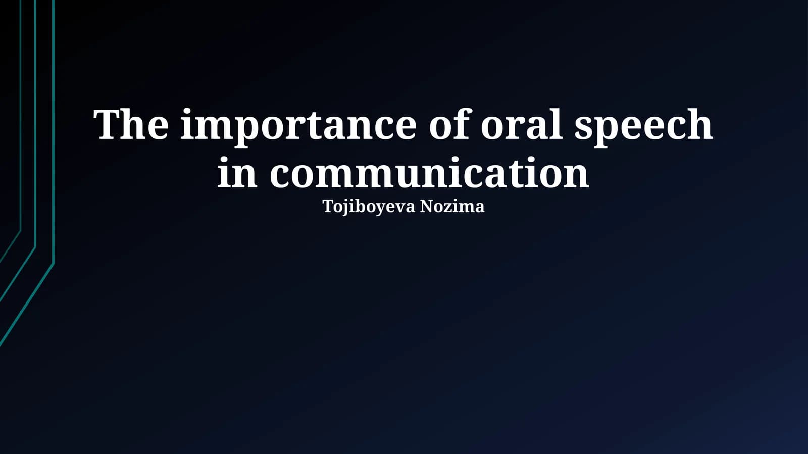 The Power of Voice: Understanding Oral Communication