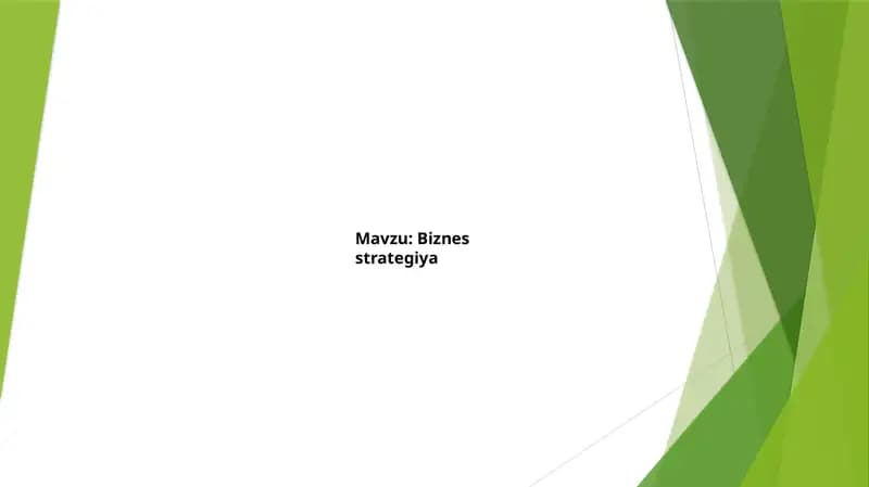 Biznesstrategiya
