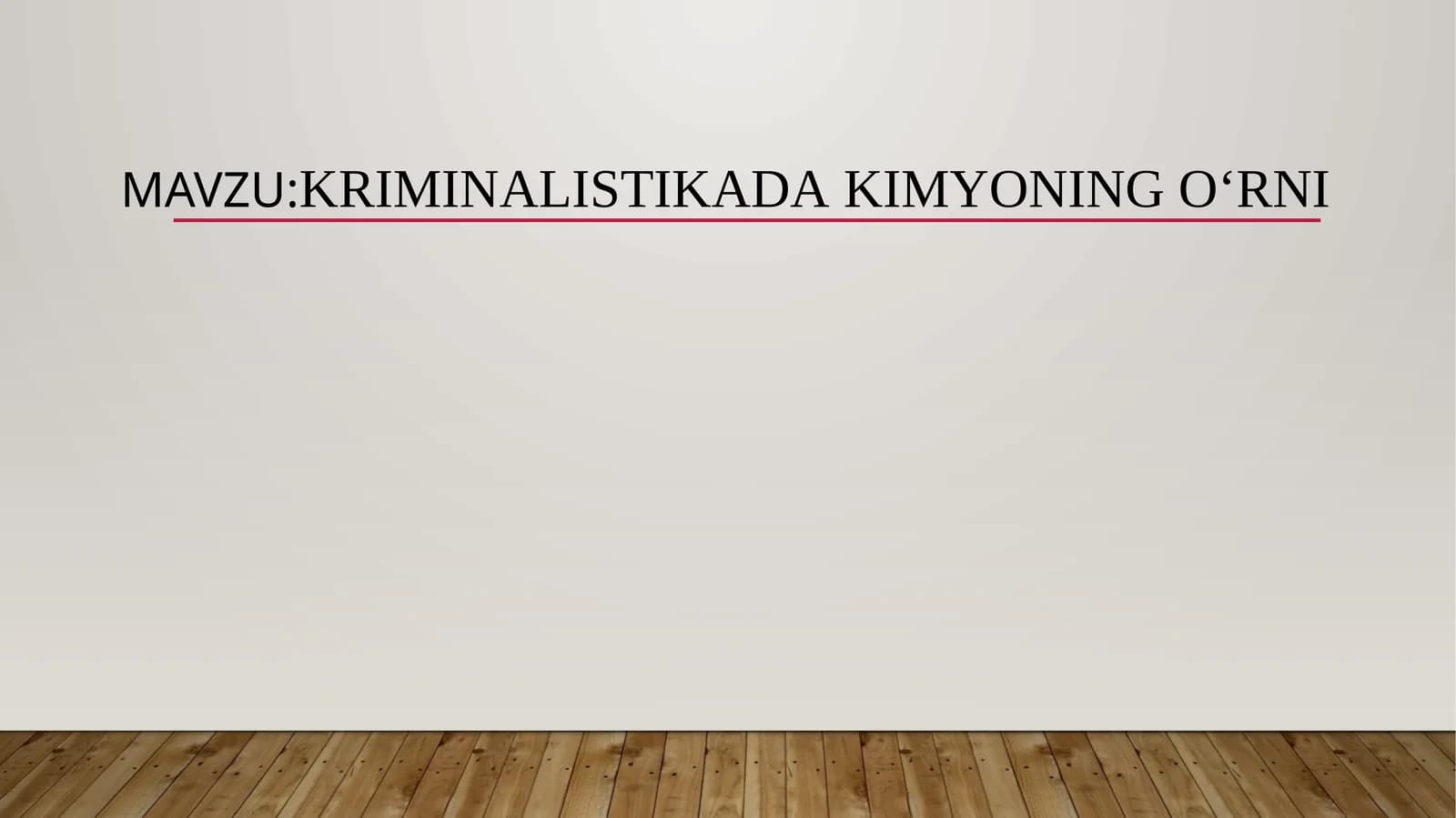 Kriminalistika