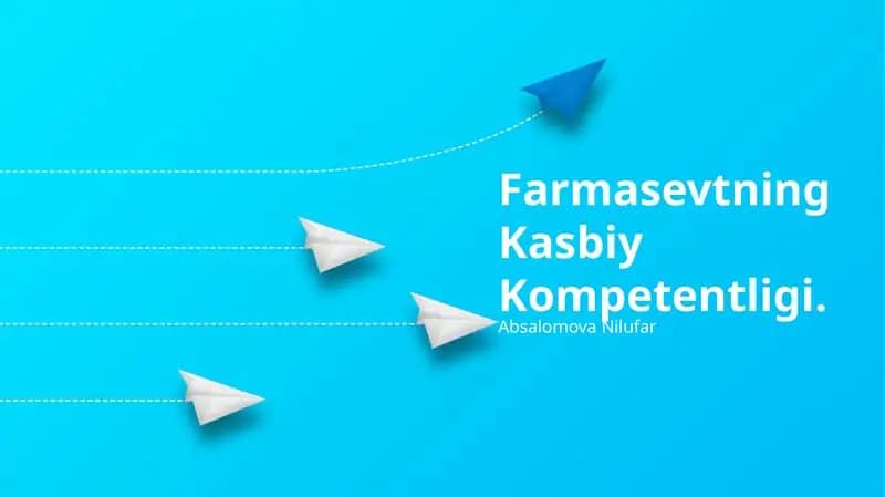 Farmasevtning Kasbiy Kompetentligi