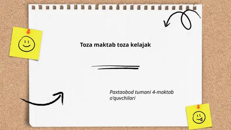 Toza maktab toza kelajak