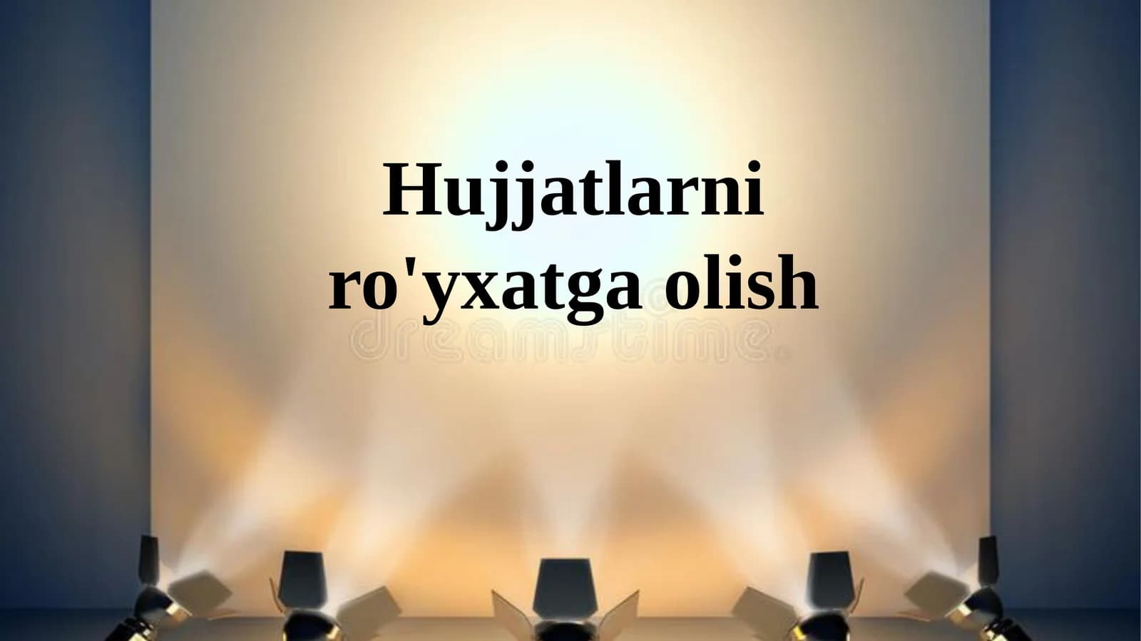 Hujjatlarni ro'yxatga olish