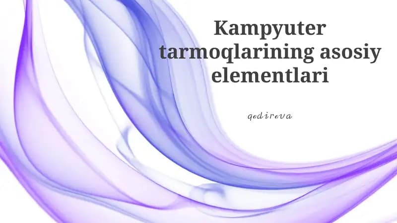 Tarmoq topologiyalari