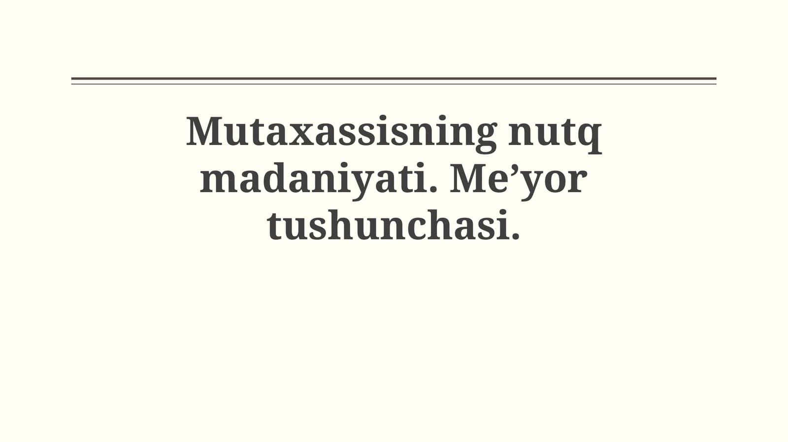 Nutq Madaniyati va Uning Ahamiyati
