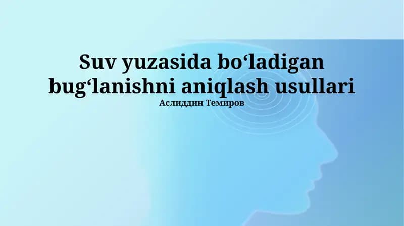 Suv balansi usuli
