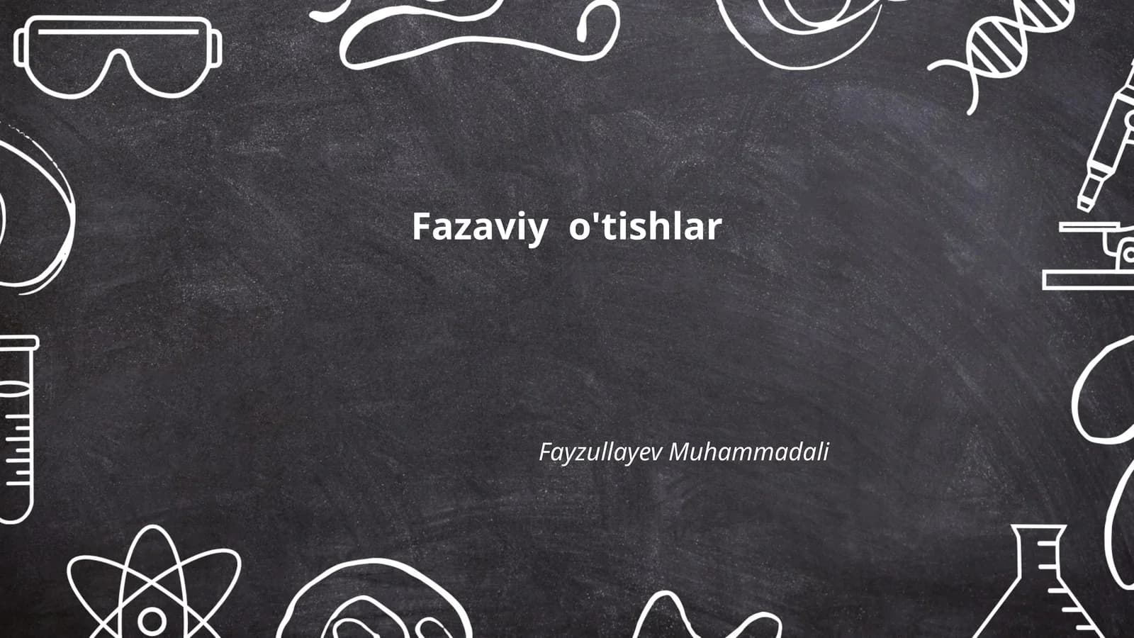 Fazaviy o'tishlar