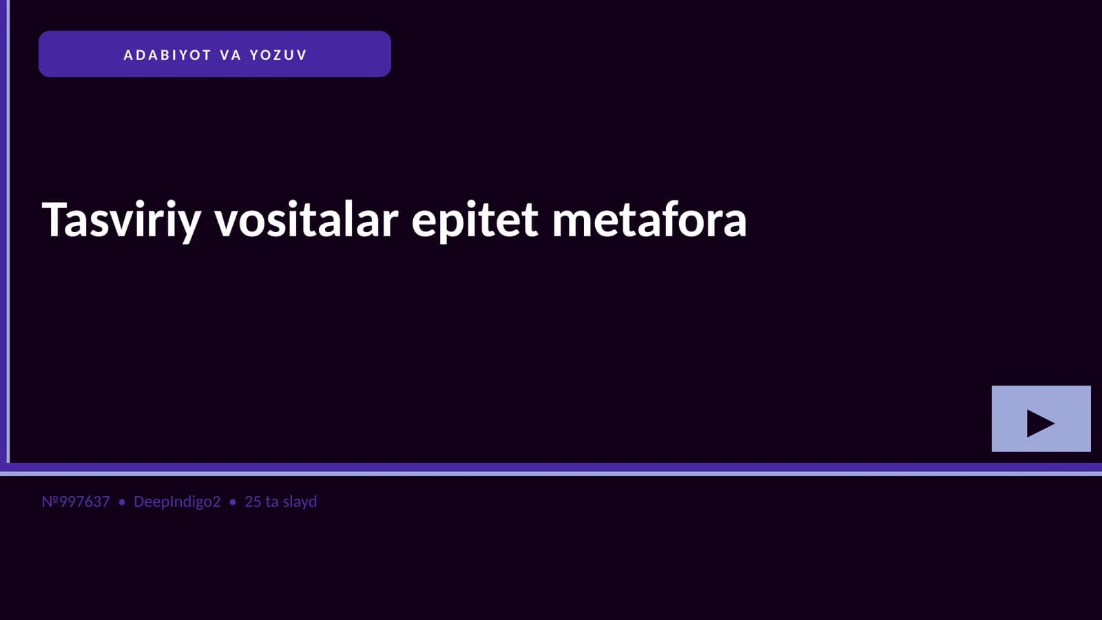 Tasviriy vositalar epitet metafora