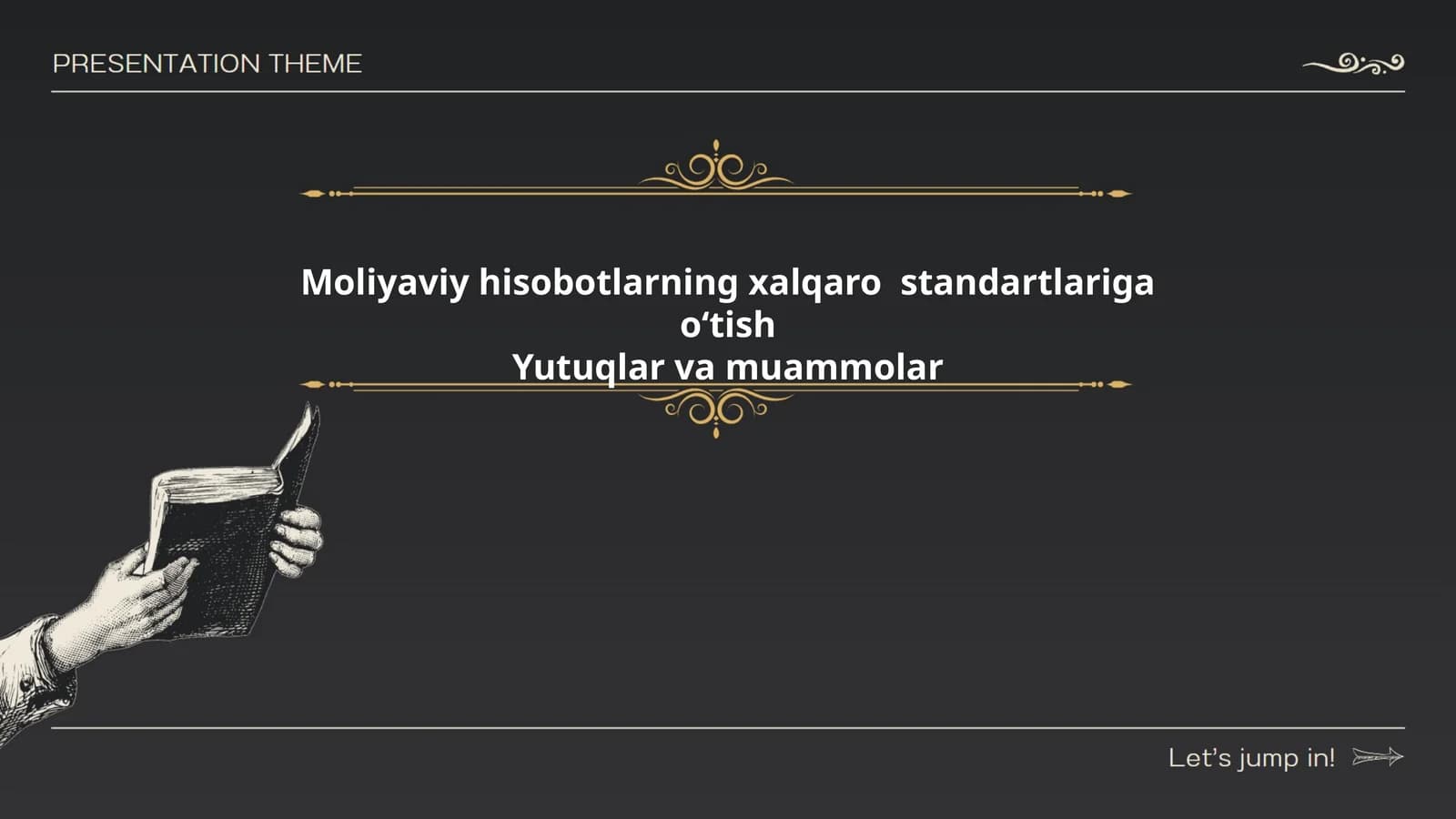 Moliyaviy hisobotlarning xalqaro standartlariga oʻtish Yutuqlar va muammolar