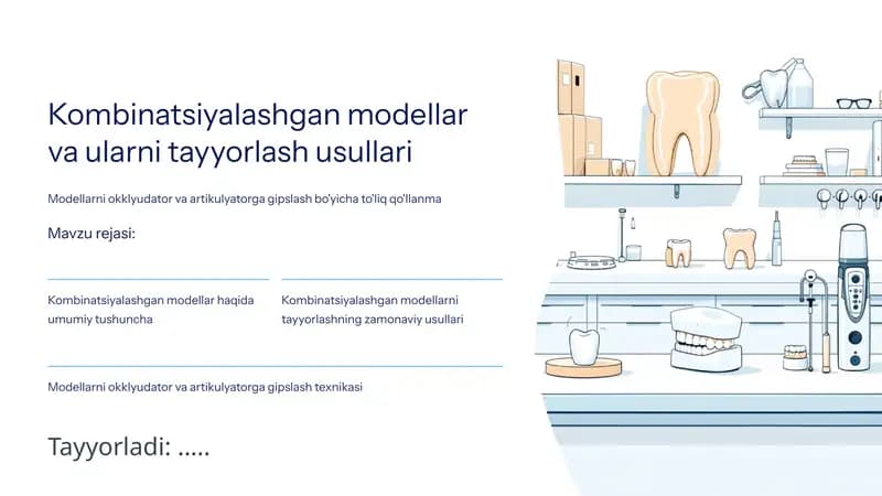 Kombinatsiyalashgan modellar va ularni tayyorlash usullari