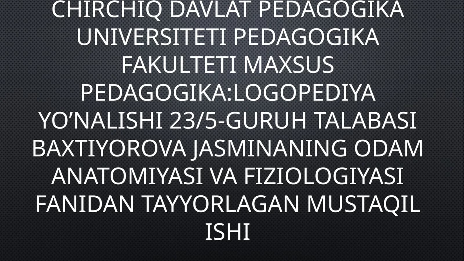 Suyaklar haqida ta’limot