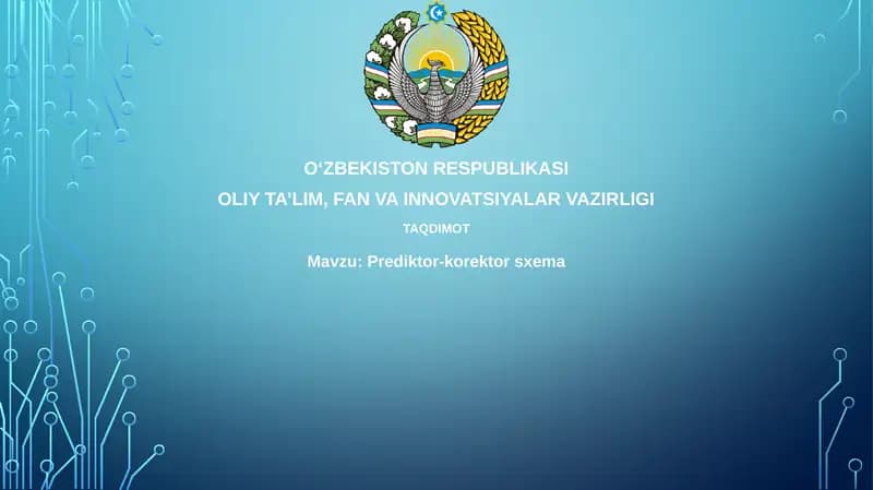 Prediktor-korektorsxema
