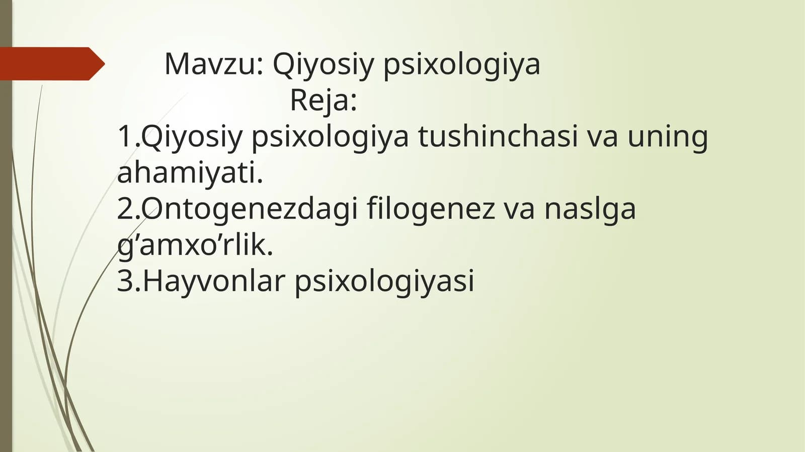 Qiyosiy psixologiya