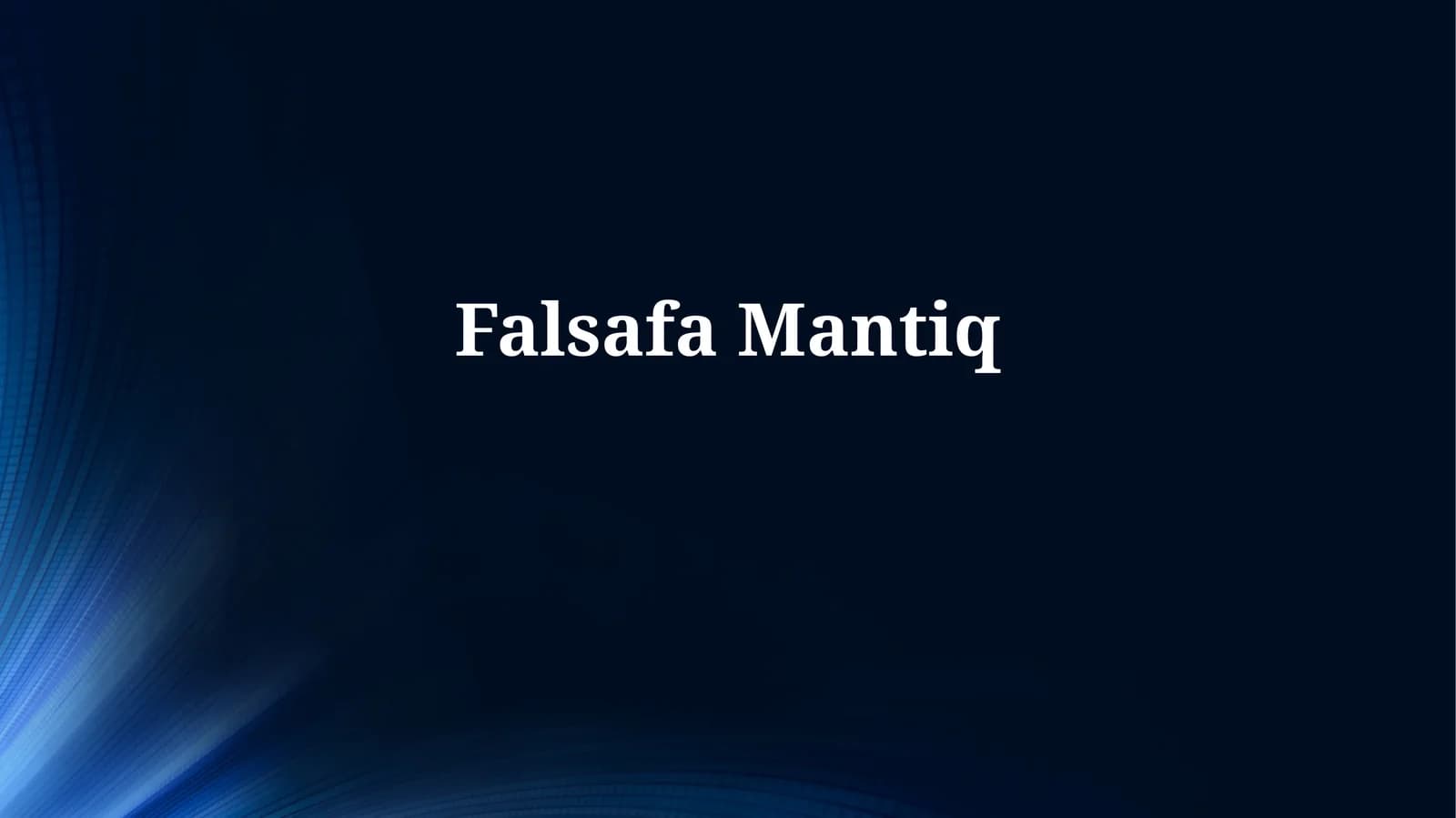 FalsafaMantiq