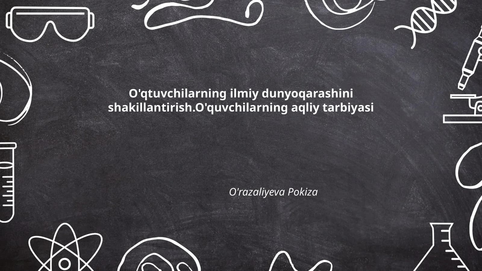 Ilmiy Dunyoqarash Asoslari
